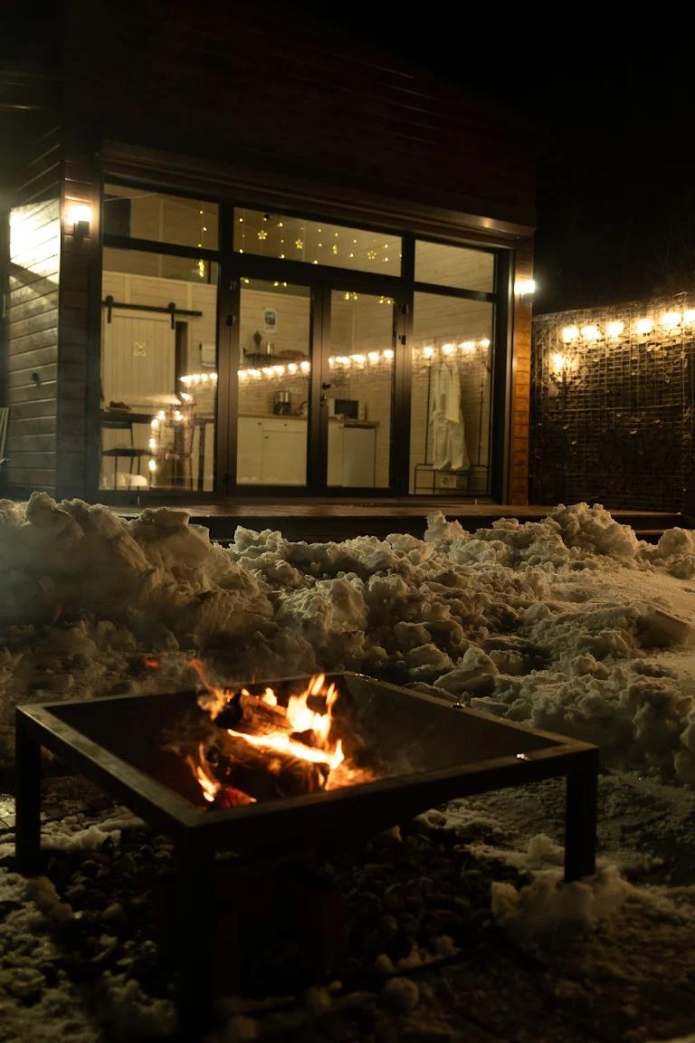 Баня — зимний вечер у огня Country House